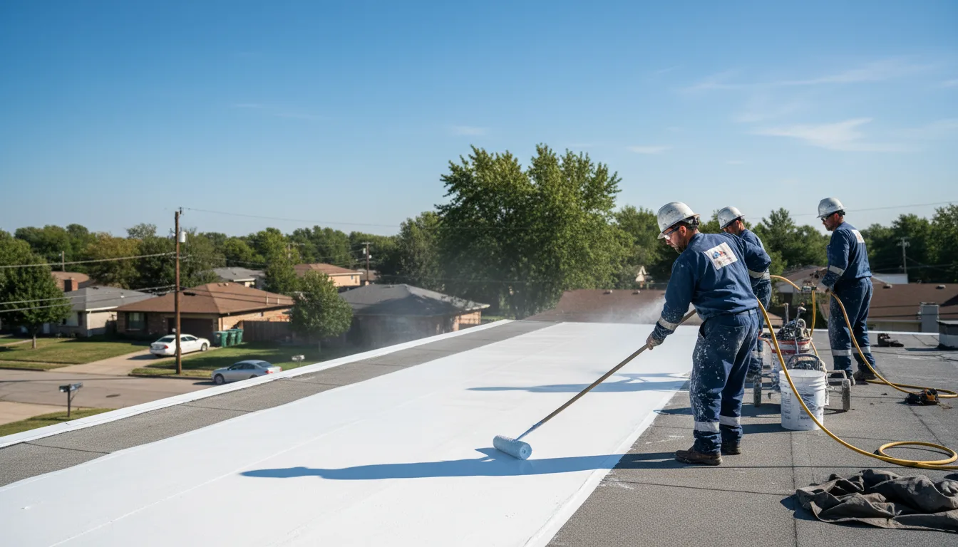 Commercial roof coating in Argyle, TX near me